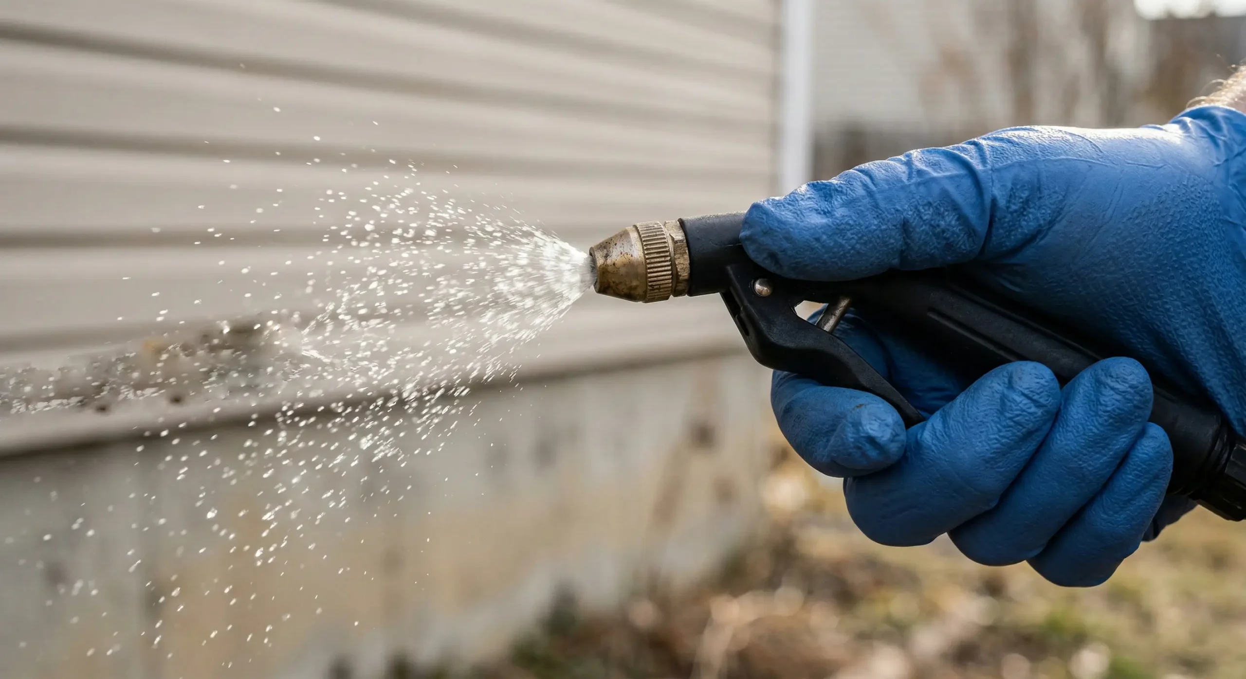 Close-up of professional pest control sprayer used by Extreme Exterminating