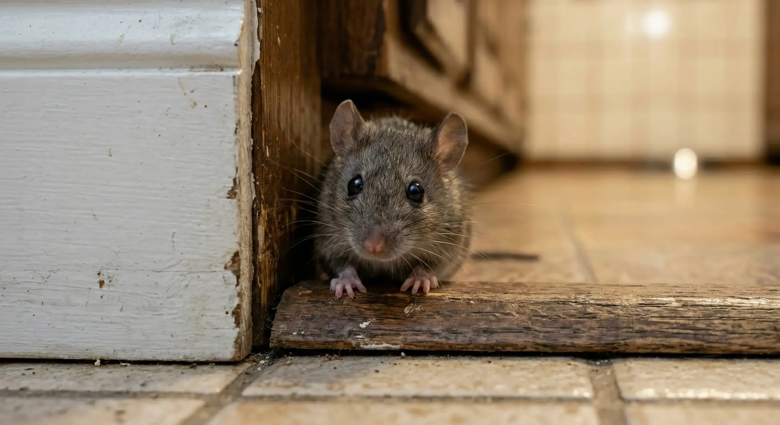 House mouse close-up for rodent extermination in Michigan