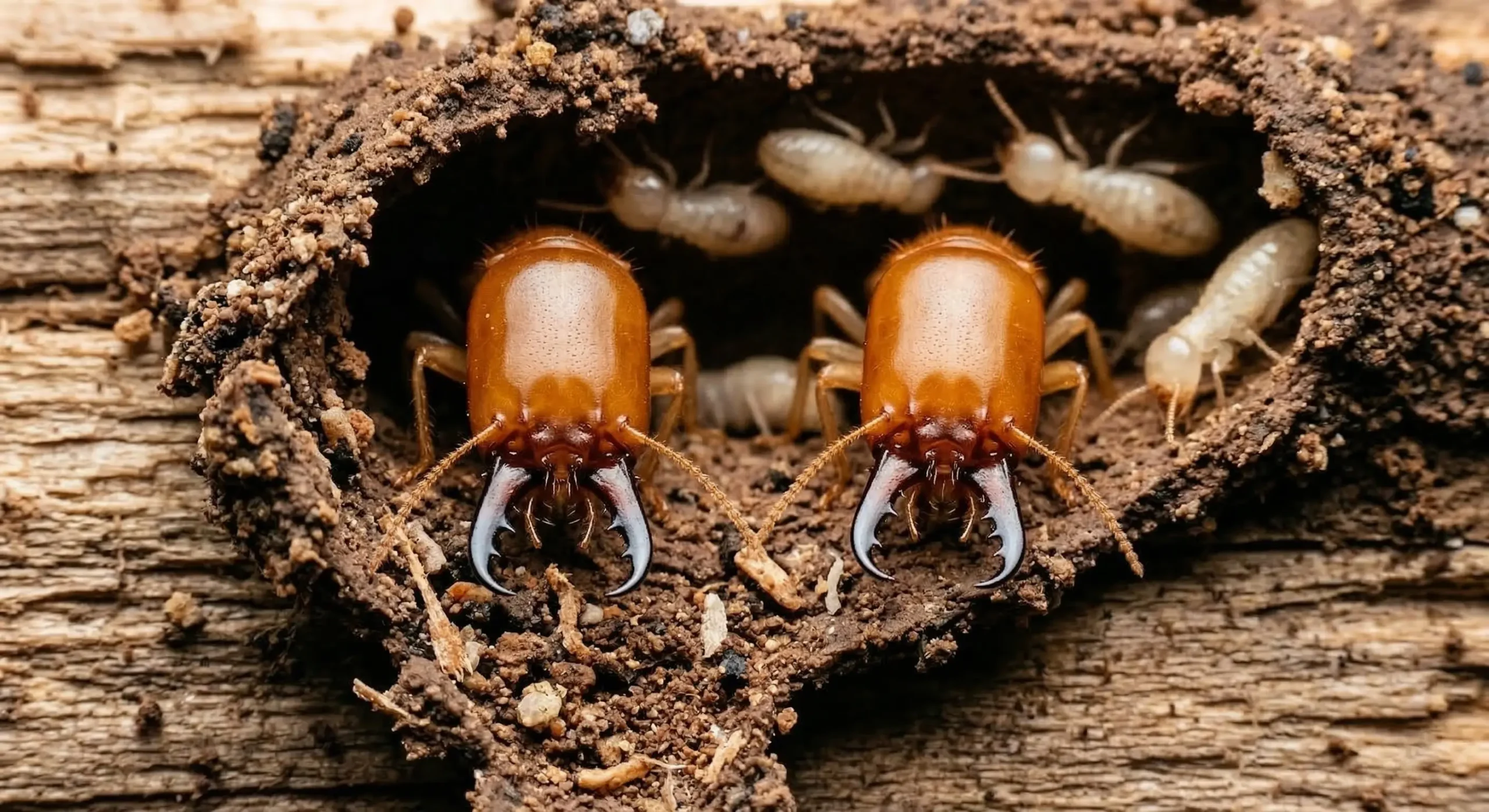 Termite close-up for professional termite treatment in Southern Michigan